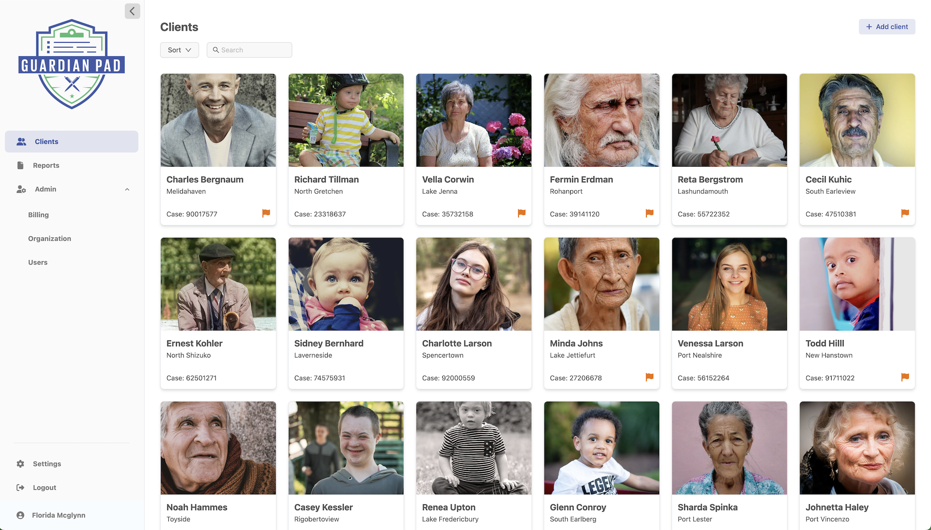 GuardianPad software interface